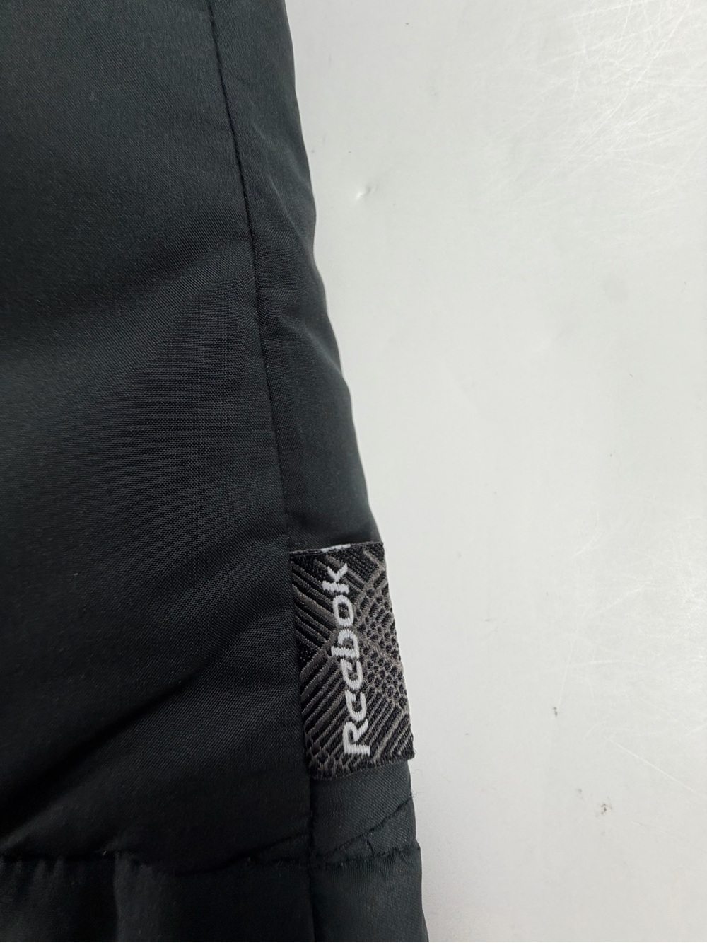 Reebok NFL Raiders Heavy Puffer Jacket Black Faux Fur Hood Mens XL Y2K Vintage - Picture 6 of 11